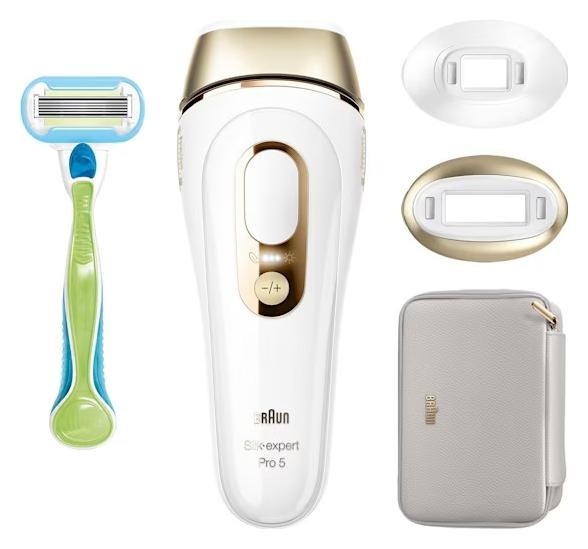 Braun Silk-expert Pro 5 PL5152 Depiladora de Luz Pulsada Blanco y Oro Braun Silk-expert Pro 5 PL5152 Depiladora de Luz Pulsada Blanco y Oro