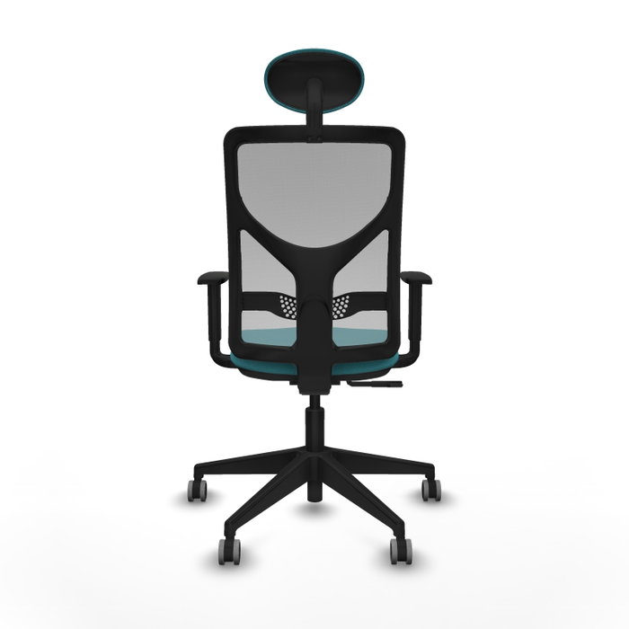 PIQUERAS Y CRESPO Silla de oficina Motilla con mecanismo Sincro, Turquesa y Gris PIQUERAS Y CRESPO Silla de oficina Motilla con mecanismo Sincro, Turquesa y Gris