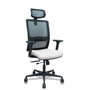 PIQUERAS Y CRESPO Silla Haches Blanco y Negro con Mecanismo Sincro/Traslack y Brazos 2D