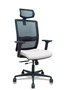 PIQUERAS Y CRESPO Silla Haches Blanco y Negro con Mecanismo Sincro/Traslack y Brazos 2D