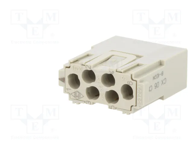 ILME Conector HDC MIXO Módulo Macho de 6 Pines ILME Conector HDC MIXO Módulo Macho de 6 Pines