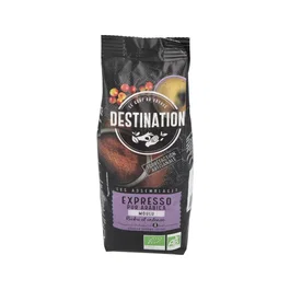 Destination Cafe Expreso 100% Arabica Molido Fino 250g Bio para Máquina Espresso - Sabor Intenso