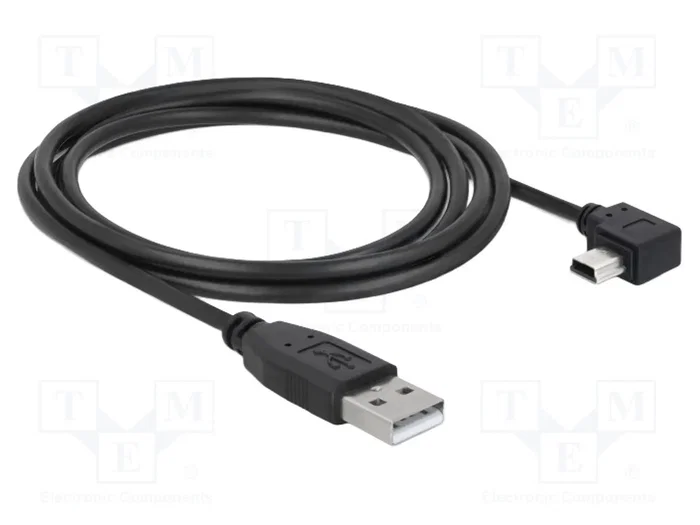 DeLOCK 82682 Cable USB 2.0 Tipo-A a Mini-B Angulado 2 m DeLOCK 82682 Cable USB 2.0 Tipo-A a Mini-B Angulado 2 m