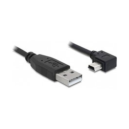 Delock Cable USB 2.0 A a Mini USB B (Tipo B) Macho 2m 480 Mbit/s Negro - Referencia 82682