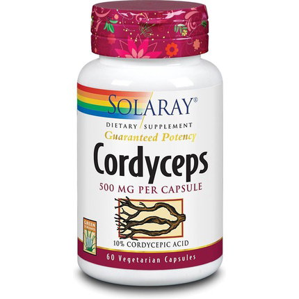 SOLARAY Cordyceps Extracto 500 mg, 60 cápsulas SOLARAY Cordyceps Extracto 500 mg, 60 cápsulas