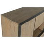 DKD Home Decor Vitrina de Mango y Cristal Sand Village