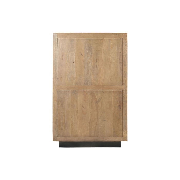 DKD Home Decor Vitrina de Mango y Cristal Sand Village