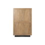 DKD Home Decor Vitrina de Mango y Cristal Sand Village