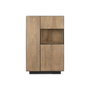 DKD Home Decor Vitrina de Mango y Cristal Sand Village