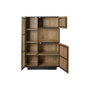 DKD Home Decor Vitrina de Mango y Cristal Sand Village