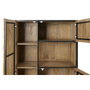 DKD Home Decor Vitrina de Mango y Cristal Sand Village