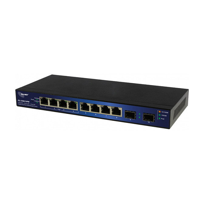 ALLNET ALL-SG8210PM Switch de red gestionado L2+ con 8 puertos Gigabit y PoE+ ALLNET ALL-SG8210PM Switch de red gestionado L2+ con 8 puertos Gigabit y PoE+
