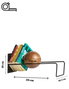 Hanah Home Sujetalibros Negro Metal con Bola de Madera Elegante y Robusto para Decoración Hogar