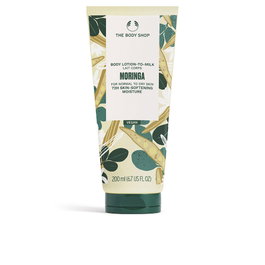 The Body Shop Crema Corporal Hidratante Moringa 200 ml - Aroma Floral, Vegana, 72h Hidratación, con Plástico Reciclado