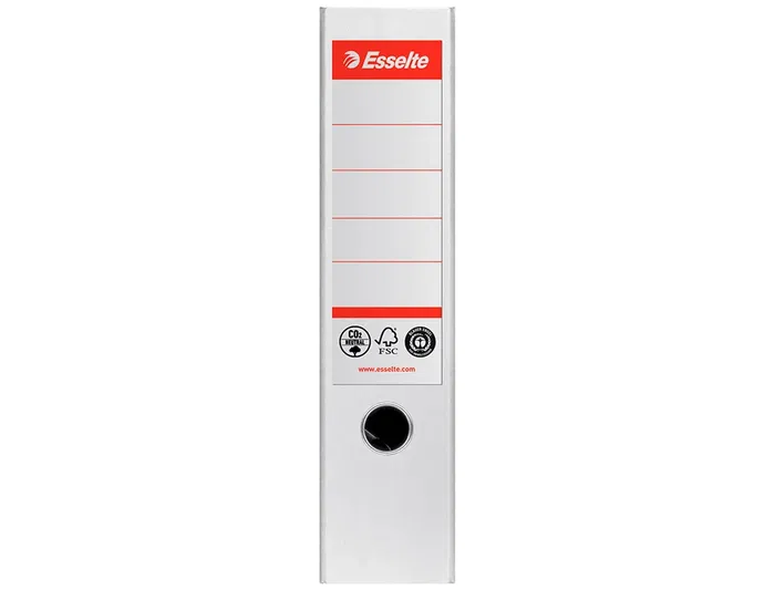 Esselte Archivador de Palanca N 1 CO2 Neutral DIN A4 Cartón Forrado Lomo 75 mm Blanco