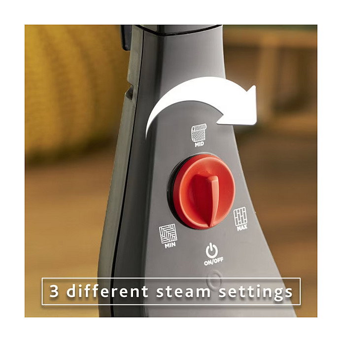Vileda Steam XXL 3.0 Plus Limpiador a Vapor Portátil, 0.4L, 1550W, Negro, con Cepillo Rectangular