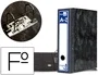 Liderpapel Archivador de Palanca Clásico Negro Folio Forrado Cartón con Caja 80mm 350mm Liderpapel Archivador de Palanca Clásico Negro Folio Forrado Cartón con Caja 80mm 350mm
