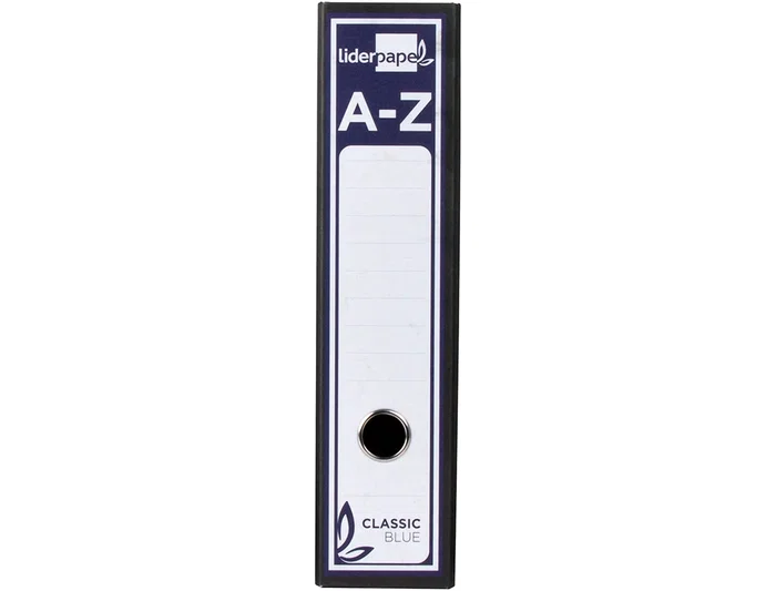 Liderpapel Archivador de Palanca Clásico Negro Folio Forrado Cartón con Caja 80mm 350mm Liderpapel Archivador de Palanca Clásico Negro Folio Forrado Cartón con Caja 80mm 350mm