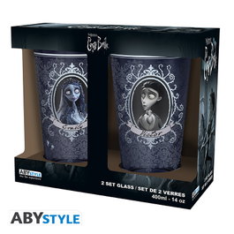 Abystyle Juego de dos vasos La Novia Cadáver Víctor y Emily