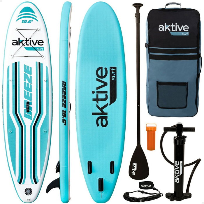 Tabla de Paddle Surf Hinchable con Accesorios Aktive Azul Tabla de Paddle Surf Hinchable con Accesorios Aktive Azul
