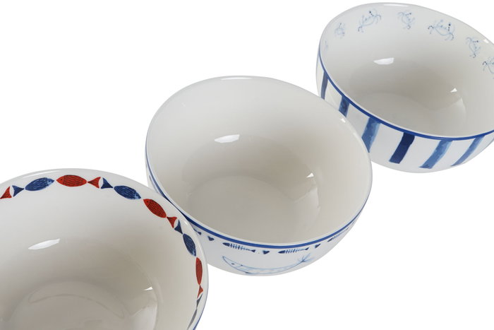 DKD Home Decor Bol de Porcelana Finisterre Surtido de Colores DKD Home Decor Bol de Porcelana Finisterre Surtido de Colores