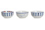 DKD Home Decor Bol de Porcelana Finisterre Surtido de Colores