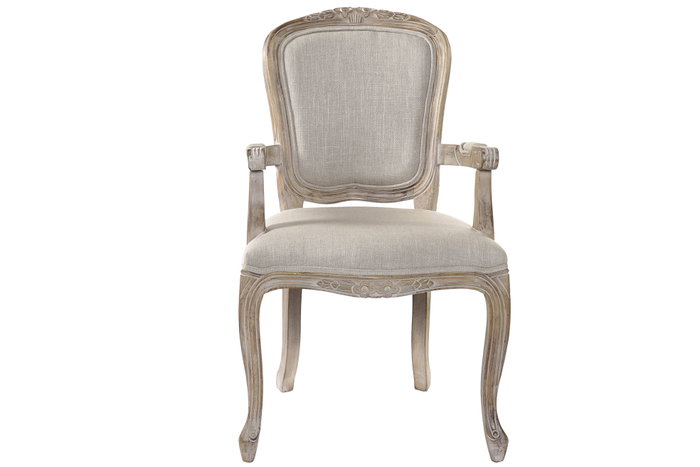 DKD Home Decor Silla de Caucho y Poliéster Marrón