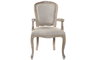 DKD Home Decor Silla de Caucho y Poliéster Marrón
