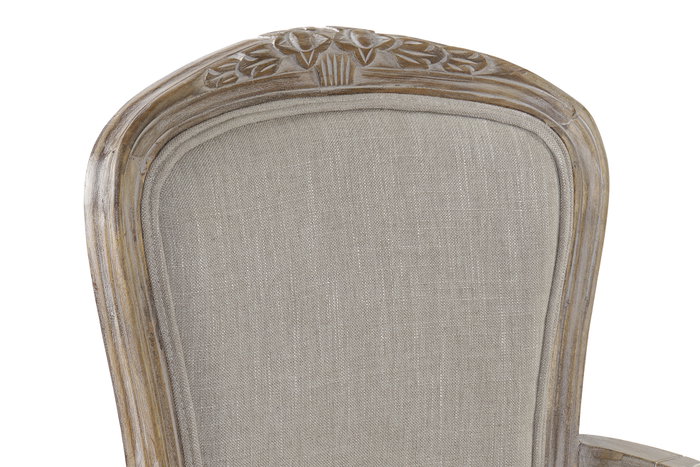 DKD Home Decor Silla de Caucho y Poliéster Marrón