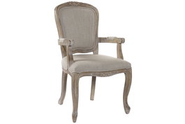 DKD Home Decor Silla de Caucho y Poliéster Marrón