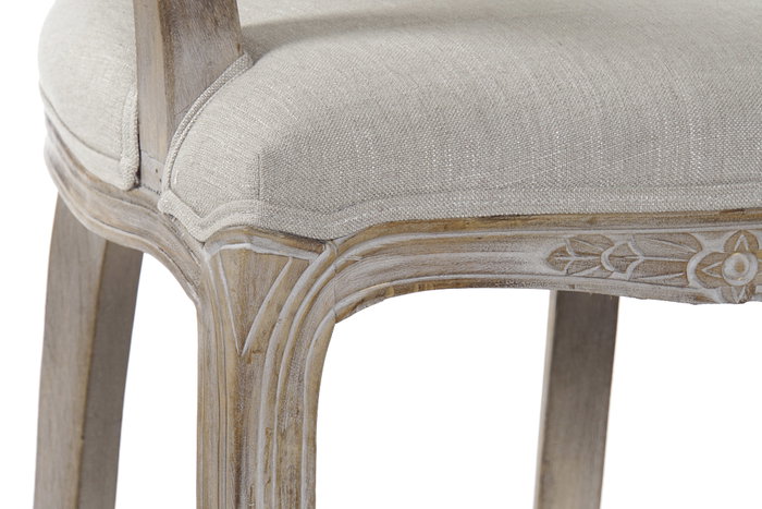 DKD Home Decor Silla de Caucho y Poliéster Marrón
