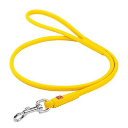 Collar Pet Correa Cuero Amarillo 6mm x 122cm Glamour