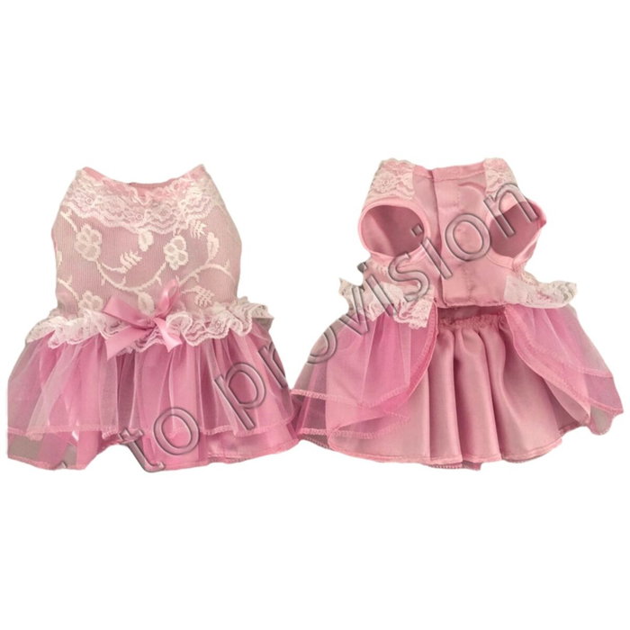 Disfraz para Mascota Princesa Rosa con Tutú Talla M para Perro