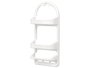Berilo Estante 3 Alturas Blanco Perchas Ventosa 26.6x62x12 cm (Set de 12)