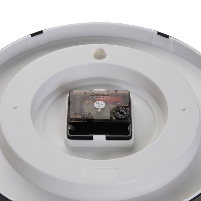 Versa Reloj de Pared Negro 25 cm Madera MDF y Plástico Movimiento Silencioso (2 Unidades)