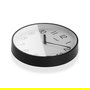 Versa Reloj de Pared Negro 25 cm Madera MDF y Plástico Movimiento Silencioso (2 Unidades)
