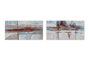 DKD Home Decor Cuadro Lienzo MDF Abstracto Multicolor Pack de 2