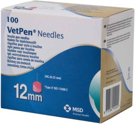 Caninsulin Agujas Vetpen 12 mm para Uso Veterinario - 100 Unidades