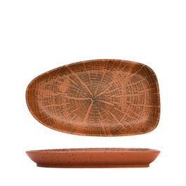 Summa Forest Terracota Plato Organic Fuente Rectangular (Set de 4) 26x15 cm