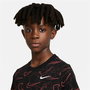 Camiseta de Manga Corta Infantil Nike Sportswear AOP Negro