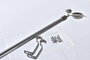 DKD Home Decor Barra de Cortina de Metal Extensible 120x16x16mm Gris Oscuro