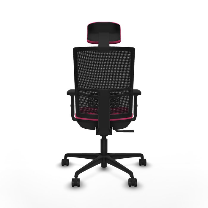 PIQUERAS Y CRESPO Silla de oficina Yunquera Rosa y Negro con Mecanismo Sincro PIQUERAS Y CRESPO Silla de oficina Yunquera Rosa y Negro con Mecanismo Sincro