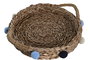 DKD Home Decor Cesta Mediterraneo Multicolor Natural 40 x 9.5 x 49 cm Set de 2 Seagrass Hecho a Mano