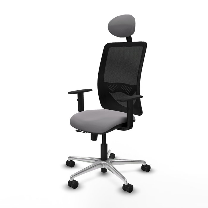 PIQUERAS Y CRESPO Silla de oficina Zulema Gris y Negro PIQUERAS Y CRESPO Silla de oficina Zulema Gris y Negro