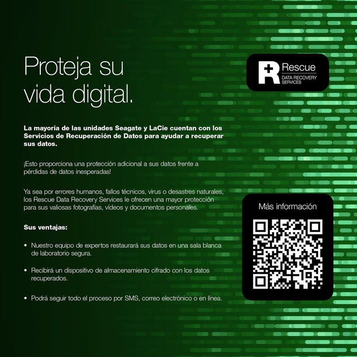 Seagate Disco Duro Externo 8 TB HDD 3.5 Pulgadas USB-C para Ordenador, PC, Mac - Almacenamiento Externo