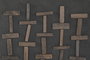 DKD Home Decor Cuadro Madera Reciclada Pino 82x4x122 3D Negro