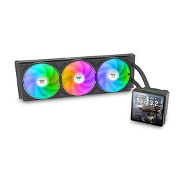 Thermaltake TH360 V3 Ultra ARGB Sync AIO - Sistema de Refrigeración Líquida Todo en Uno 360 mm Negro con Ventiladores ARGB y Radiador de Aluminio