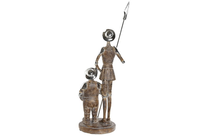 DKD Home Decor Figura de Quijote Natural y Plateado DKD Home Decor Figura de Quijote Natural y Plateado