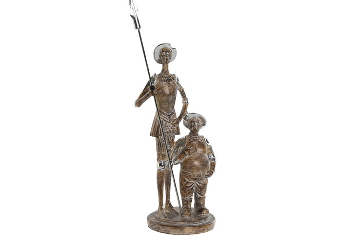 DKD Home Decor Figura de Quijote Natural y Plateado DKD Home Decor Figura de Quijote Natural y Plateado