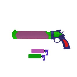 Marbueno Pistola de Agua Foam Succion Morado y Verde 40 cm